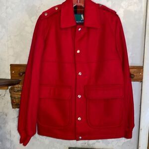 Vintage GLENEAGLES Red Woolblend Jacket 40R